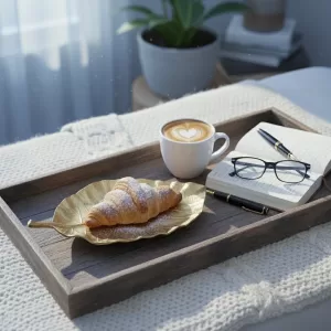 SOLID CAST ALUMINUM GOLD  AND NICKEL PLATED TRAY