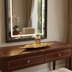 SOLID  CAST ALUMINUM GOLD  AND NICKEL PLATED TRAY